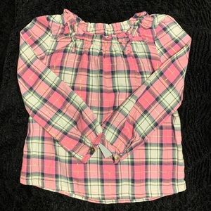 🟣 CARTER’S TODDLER GIRL PLAID LONG SLEEVE